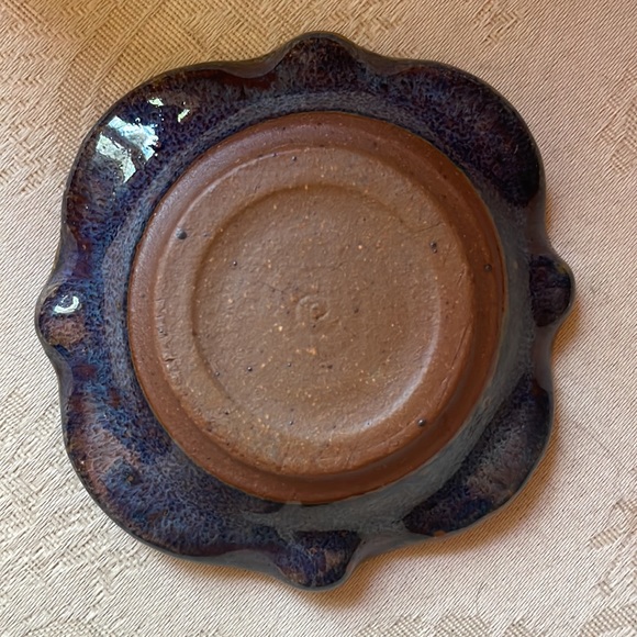 Down to Earth Pottery geode crystal hand-thrown pottery trinket dish, gorgeous - Picture 4 of 7